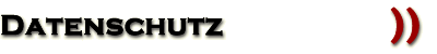 Datenschutzerkl�rung